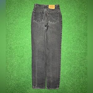 Vintage 90s Levi’s 512 Slim Taper Womens 5 Black Denim Jeans